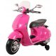 Vespa skuter za vožnju s MP3 baterijom, roza, 3 godine