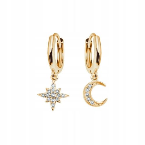 Srebrni naušnice Star Moon