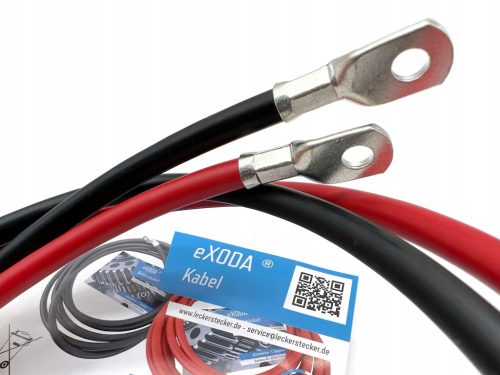 Kabel akumulatora eXODA 35 mm² 100 cm bakar