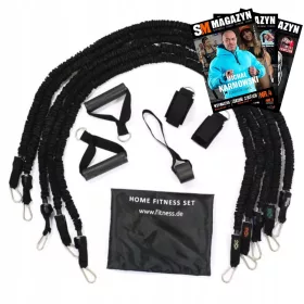    SET OD 5 TRAKA ZA OTPOR SA ZAŠTITNOM NAJLONSKOM NAVLAKOM XL RASTEZLJIVE ZA VJEŽBANJE