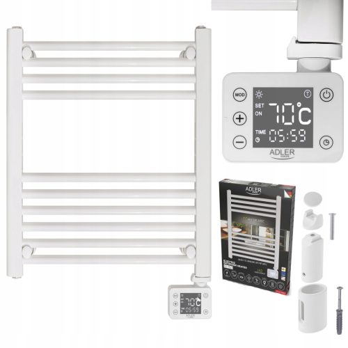 Električni kupaonski radijator s LED svjetlima