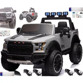    JEEP RAPTOR F-150 sa 12V 12AH baterijom, 4x4 pogonom, LED diodama, EVA kožnim kotačima