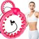 Hula fitnes obruč s nitnama i utezima za mršavljenje Asato 45 cm roza