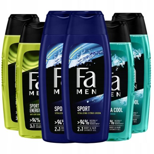 Fa Muški Gel za Tuširanje 6 x 400 ml