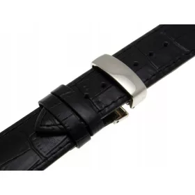 ELEGANTNI KOŽNI REMEN ZA SAT SA LEPTIR ZATVARANJEM, 20 mm