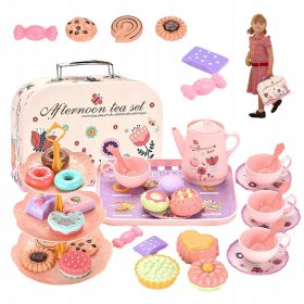 Zabavni čajni set za djecu s kovčegom