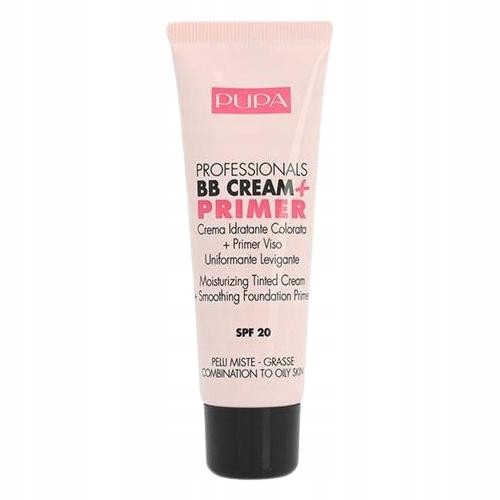 PUPA Nude BB krema+Primer za mješovitu i masnu kožu - 001 Nude, 50 ml