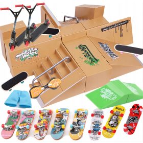    6 U 1 SET RAMPA ZA FINGERBOARD SKATEPARK 8 SKATEBOARD 2 SKUTERA