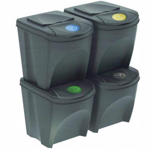  Prosperplast kanta za otpatke 4 x 25 l, siva