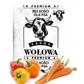    10 KG SMRZNUTO MESO ZA PSE PREMIUM BEEF BEEF BARF HRANA BEZ KOSTIJU