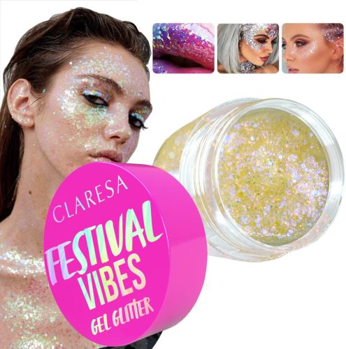 CLARESA FESTIVAL VIBE BROKATNI GEL ZA LICE TIJELO KOSU 01 LUDA LJUBAV

CLARESA FESTIVAL VIBE BROKATNI GEL ZA LICE TIJELO KOSU 01 LUDA LJUBAV donosi nevjerojatne vibracije festivalnog sjaja u obliku br