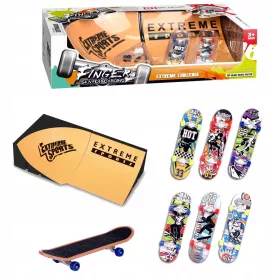    Set od 2 špila Mini Rampe Tech sa BB505A skateboardom s 2 prsta