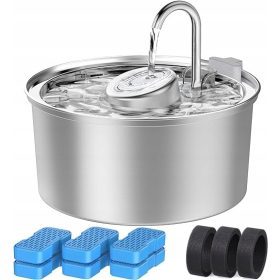 KOOGMOON metalna fontana s vodoskokom, 3200 ml