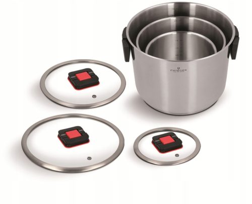 Zwieger Kompakt Set 6 Lonaca od Nehrđajućeg Čelika s Poklopcima