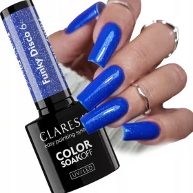   CLARESA FUNKY DISCO 6 PLAVI BEAT HIDRATANTNI LAK ZA NOKTE KOBALTOVO PLAVE BOJE