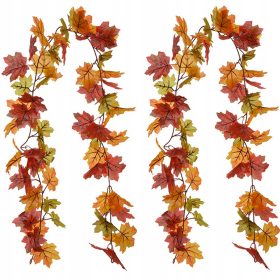    2X Girlanda od javorovog lišća DEKORACIJA ZA NOĆ VJEŠTICA 3.5M