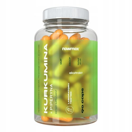 Nowmax® Kurkumina + Piperyna 90 kapsula - Jača imunitet i metabolizam