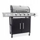 GRILL GAZOWY AGA Vrtni poklopac + termometar Velika rešetka od lijevanog željeza 14kW