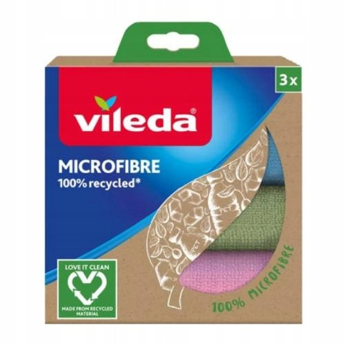  Vileda krpe od mikrovlakana (mikrofiber) u pakiranju od 3 komada, raznobojne
