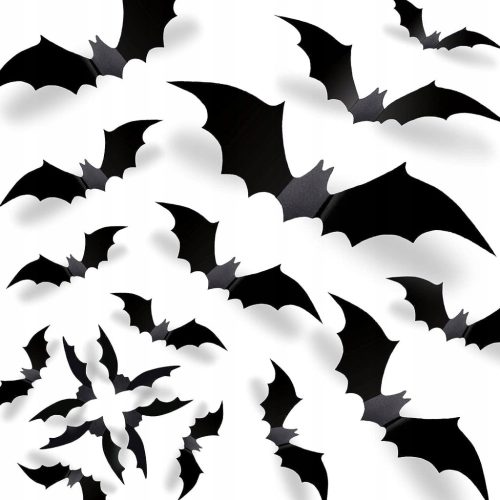  HALLOWEEN DEKORACIJE 3D NALJEPNICA ŠIŠIŠA 70 KOM.