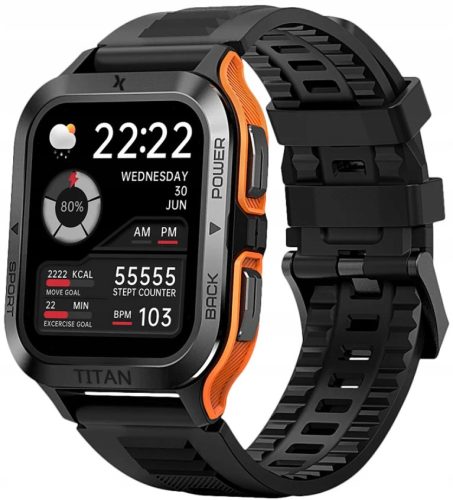 Maxcom FW67 TITAN PRO Pametni Sat Narančasti IPS Zaslon Wodootporan