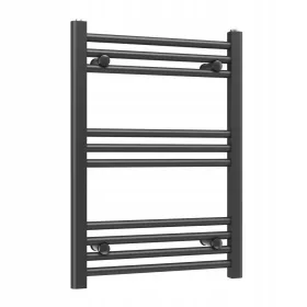    Vodeni kupaonski radijator s ukrasnim ljestvama 50x70 cm, crni radijator