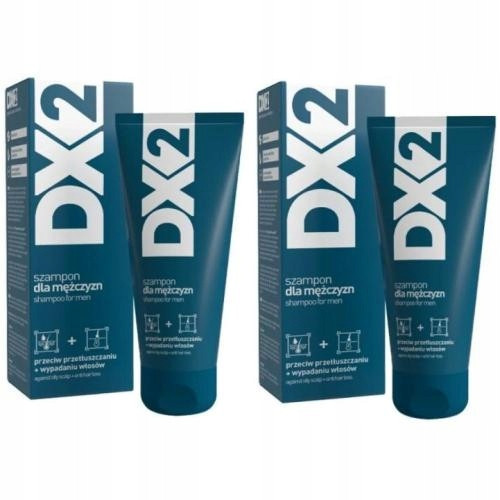 DX2 Hrvatski šampon za muškarce protiv masne kose i opadanja kose 2 x 150ml