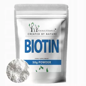   Biotin u Prahu - 100% Čista Biotina za Zdravlje Kose, Kože i Noktiju (50g)