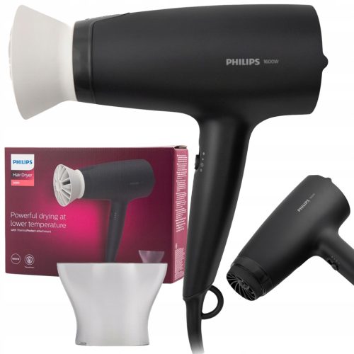 Philips Profesionalni Sušilo za Kosu BHD302/10 ThermoProtect 1600W s Koncentratorom