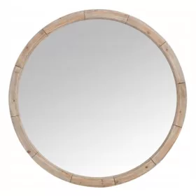  OKRUGLO OGLEDALO 80 cm LIJEPO DRVO PRIRODE