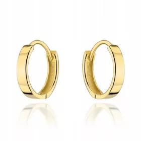 ZLATNE NAUŠNICE OD 585 ZLATA - KREOL GLATKE KARIČE