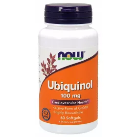   Now Foods Ubiquinol 100 mg, 60 kapsula - Visoka apsorpcija za energiju