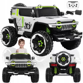    AUTO NA AKUMULATOR 30KG DALJINSKI KOZA 4x4 SVJETLA 2 OSOBE 4 MOTORA DJECA