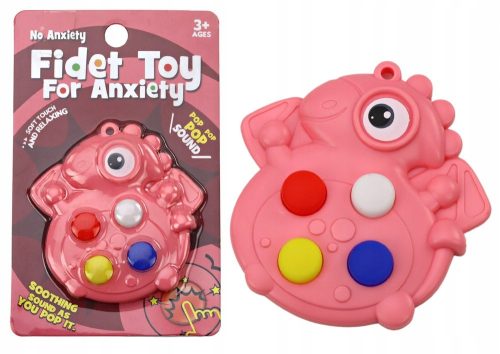 Dinozaur Antistres Senzorni Ružičasti Džepni Pop It