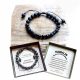 OCHRONA Talisman Turmalin Lava Stones Narukvica 17-25 cm