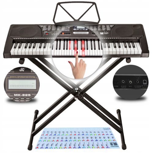 Klavijatura Meike MK-825 Pianino s postoljem za orgulje | Učenje sviranja USB