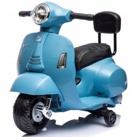 Dječji romobil Vespa na baterije s naslonom za leđa, plavi