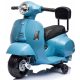 Dječji romobil Vespa na baterije s naslonom za leđa, plavi