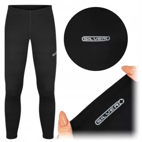   TERMOAKTIVNE MUŠKE HLAČE 4XL tajice crne duge gaćice SILVER+ 4XL