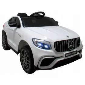  MERCEDES GLC63s BIJELI Auto na akumulator, pogon 4x4, KOŽA