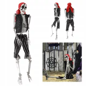    165 cm simulacija kostura u piratskom stilu Pokretni zglobovi Dekoracija za Noć vještica