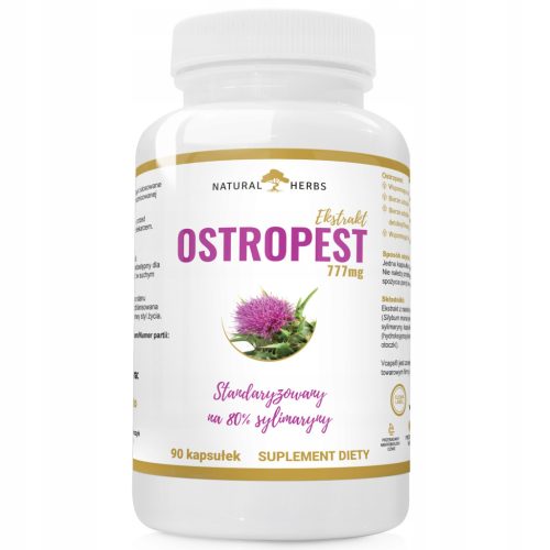 Ostropest Plamisty Ekstrakt 777mg - Suplement za Zdravlje Jetre i Detox, 90 Kapsula