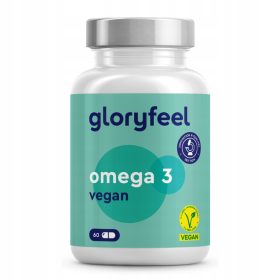   Veganske Omega-3 kapsule iz alginog ulja - gloryfeel, 60 kapsula