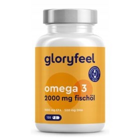   Kapsule Omega-3 gloryfeel s 120 kapsulama za podršku mozgu i srcu