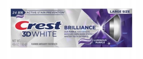 CREST 3D WHITE Brilliance Luminous Purple Pasta za zube 130g