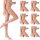 6x najlonke SKIN NATURAL 20den, tanke, MAT, 4/5