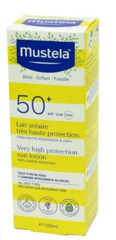 MUSTELA Mleko za sunčanje SPF 50+, visoka zaštita, 100ml