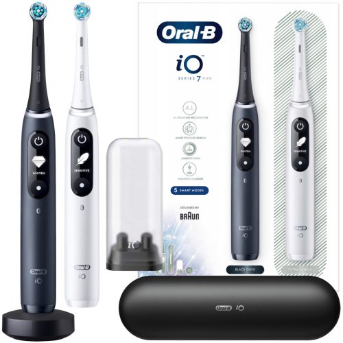  Oral-B iO Series 7 Duo magnetna četkica za zube bijela i crna
