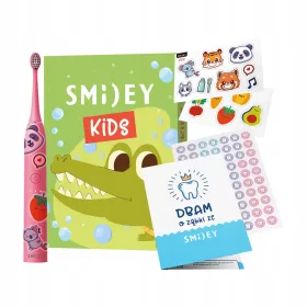    Sonic četkica za zube za djecu 3+ Smiley Kids + naljepnice + kalendar čišćenja