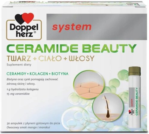 Doppelherz System Ceramide Beauty - Tečni Suplement za Kožu, Tijelo i Kosu